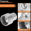 VW Touareg 16Pt Wheel Lock Lug Nut
