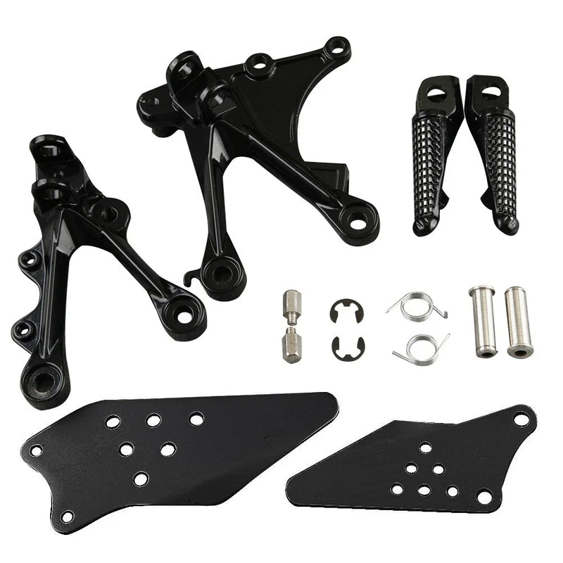 Kawasaki Ninja ZX6R Black Front Rider Footrest Pegs (2005-2008)