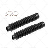 Motorcycle - Black Rubber Front Fork Dust Gaiters