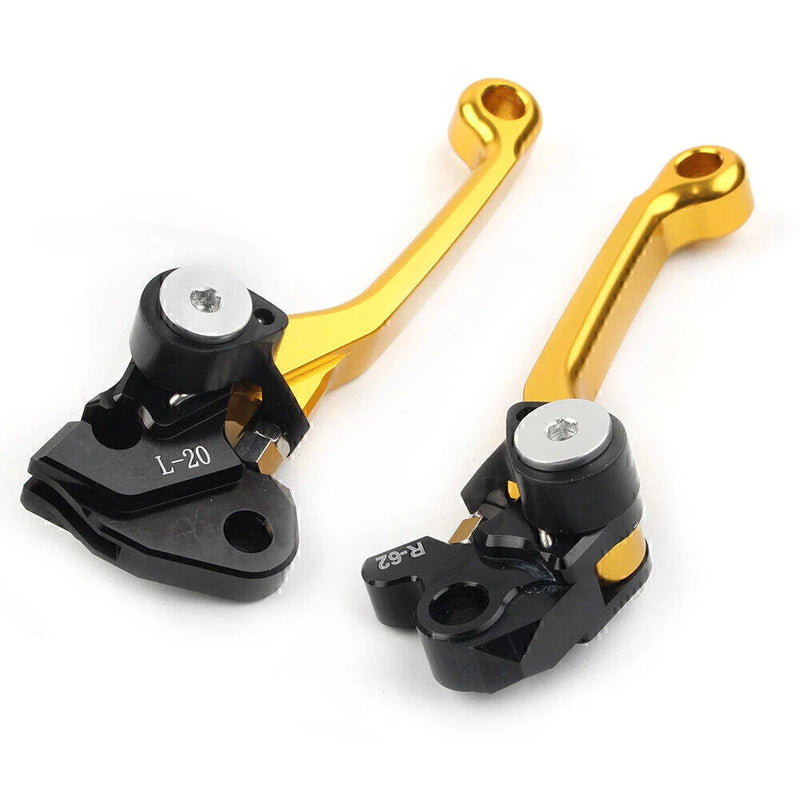 RMZ450 Golden CNC Aluminum Brake Clutch Levers (2005-2022)
