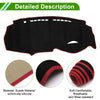 Honda Insight 2009-2014 Sun Protector Black Red Dashboard Cover Mat