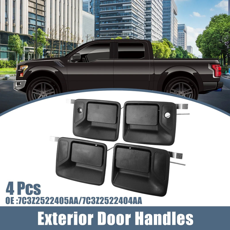 Ford Excursion 4Pcs Black Exterior Door Handle (2000-2005)