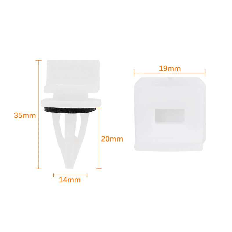 Honda Acura 20pcs Plastic Rivet Bumper Fastener Clips