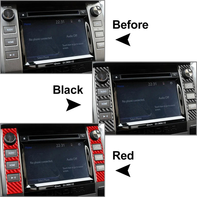 Toyota Tundra Carbon Black Central Console Volume Switch Cover Trim (2014-2021)