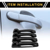 Dodge Ram 1500 ABS Black 4pcs Exterior Door Handle Cover (2009-2018)