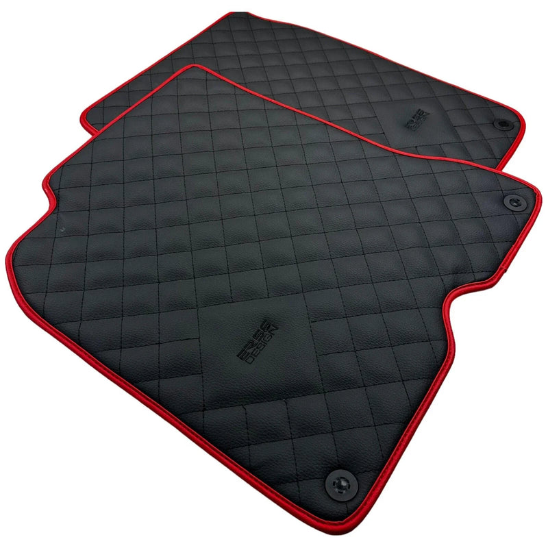 Ferrari California T (2015-2018) - AutoWin Brand Red Trim Leather Floor Mats