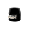 Universal Connection Fitting 4 x Black Aluminum AN8 Hex Hose Clamps