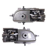 Interior Door Handle Gray Pair L+R Fits Toyota Vios Yaris 4D Sedan 2007-12 D06
