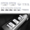Mercedes-Benz C200 C250 Door Armrest Window Switch Button Covers (2010-2014)