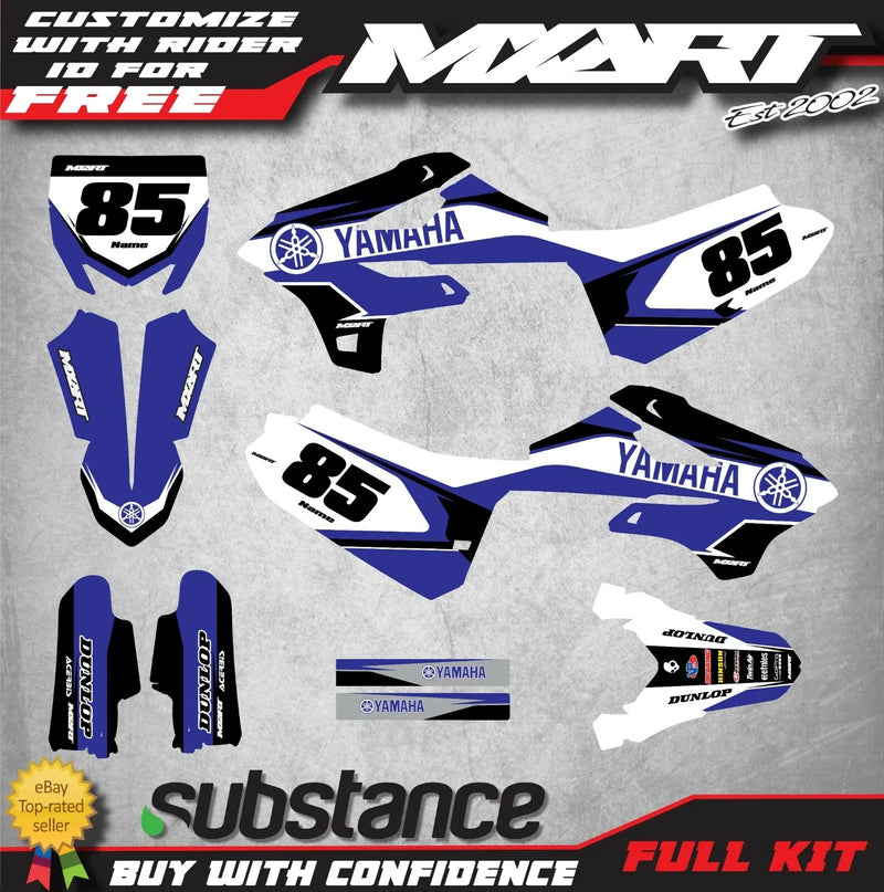 Yamaha YZ 85 (2022-2023) Full Graphic Decals Dusty Style Sticker Kit