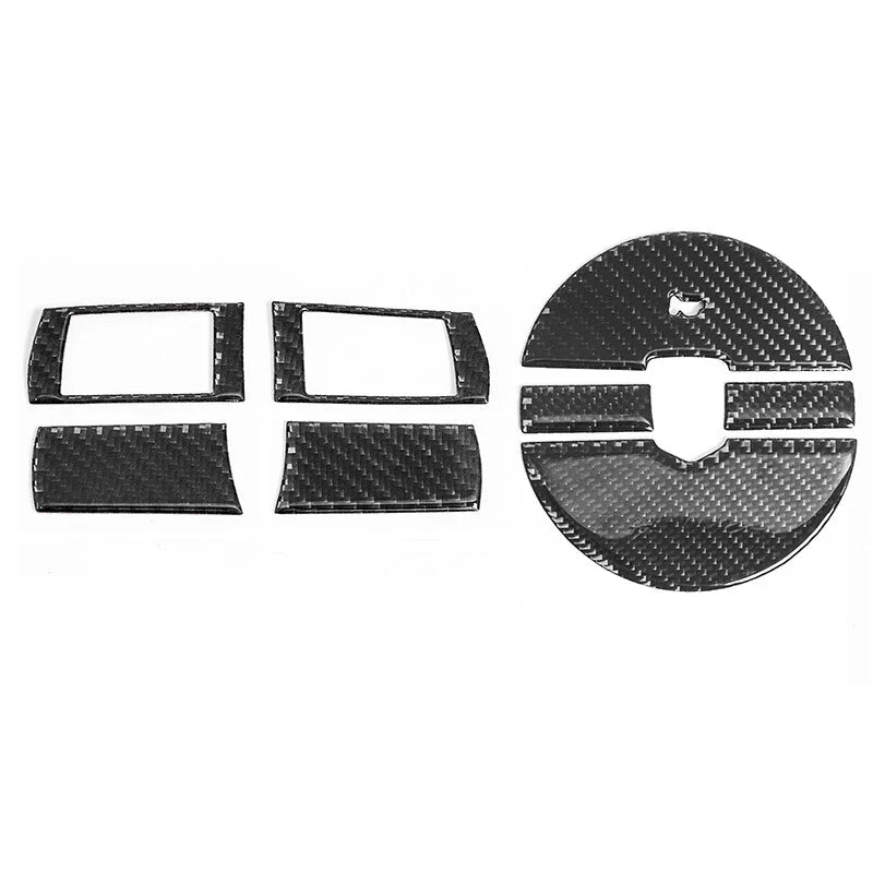 Dodge Challenger 8 x Carbon Fiber Steering Wheel Panel Covers (2008-2010)