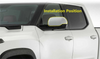 Toyota Tundra ABS Chrome 2 x Rearview Mirror Side Lid Cover Trim (2022-2023)