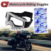 Cycling Sunglasses Motorcycle Riding Goggles Transparent Lens White Frame