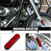 Motorcycle Red Spoke Reflective / 100x30mm / Self Adhesive