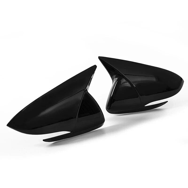Hyundai Elantra 2 x Gloss Black Rear View Side Door Mirror Covers (2016-2019)