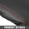 Kia Optima Center Console Armrest Cover 2016-2020 Black Red Stitches