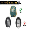 Peugeot 308 Gray Gold TPU Silicone Key Case (2007-2014)