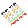 Door Lock Rods 24 x Nylon Plastic Car Rivets Clips