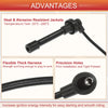 Honda Civic 4 x Spark Plug Wire Ignition Coil Cable (1992-1999)