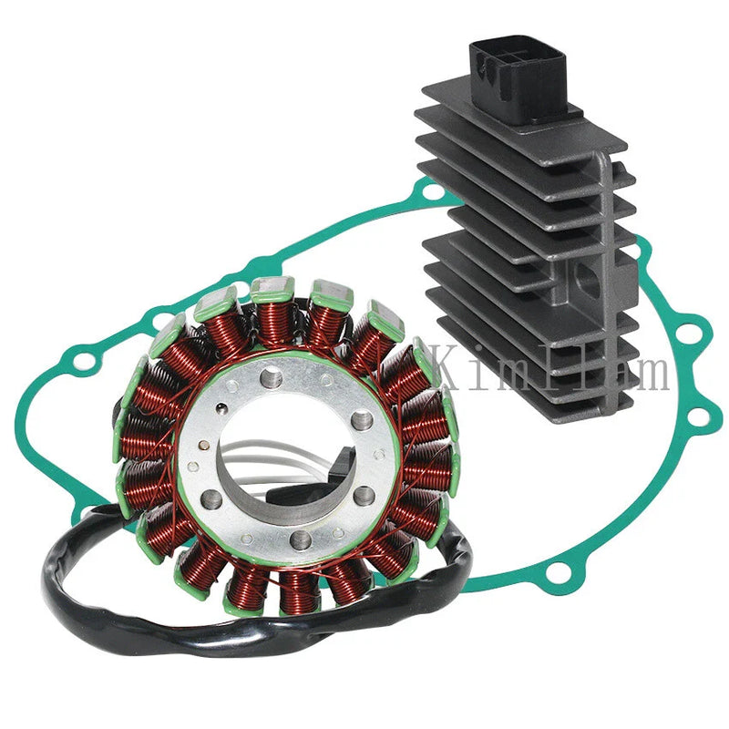 Kawasaki ZR750 Z750, ZR1000 Z1000 Stator Coil, Regulator, Gasket (07-12)