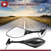 Honda CBR600RR 1 Set Motorcycle Rear View Mirrors Aluminum (2003–2014)