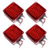 Car 4pcs Square Dual Face Fender Marker Turn Signal Lights