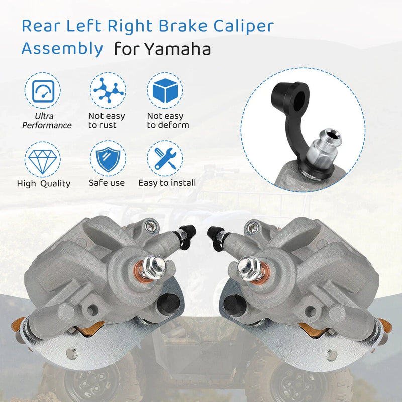 Yamaha Rear Left/Right Brake Calipers w/Pads
