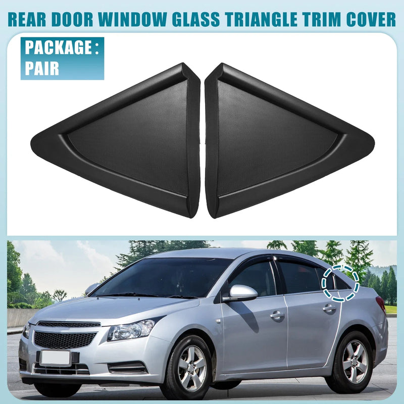 Chevrolet Pair Rear Door Window Glass Triangle Trim Cover