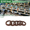 Oil Seal 23.5x31.5x4.5mm Seal Ring Rotary Shaft Seal FKM Rubber Brown 5 pcs