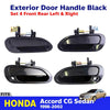 Exterior Outer Door Handle BlacK Set 4 Fits Honda Accord CG 4D Sedan 1998-02 D06