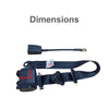 Truck 3M 3 Point Retractable Safety Seat Belt Strap (Universal)