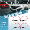 Car 4 x 12 Gauge Mini Blade Style Inline Fuse Holders with 35A Fuses