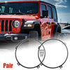 Jeep 7" Headlight Mounting Bracket Bezels Cover