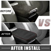 Nissan Sentra Armrest Seat Box Cover Protector Black Pad Red Line (13-19)