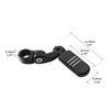 Harley Touring 1.25" Black Short Angled Footpegs