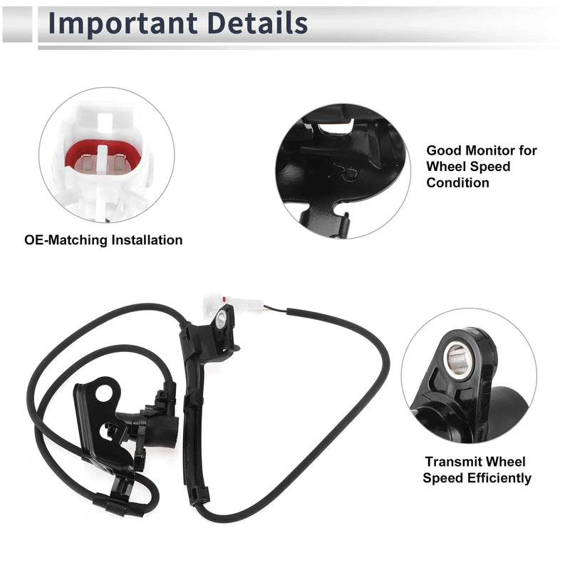 Toyota Corolla (2003-2008) - Front Right 1 Pcs ABS Wheel Speed Sensor