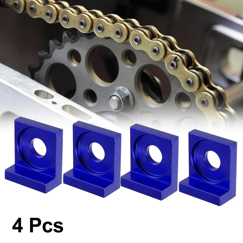 Motorcycle 4pcs / 12mm Dia / Hole Chain Adjuster Block Tensioners