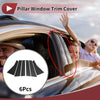 Nissan NOTE E12 / E13 2009-2022 Black Carbon Fiber Door Pillar Window Trim