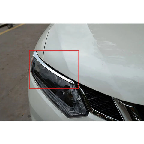 Nissan X-Trail T32 Chrome Front Headlight Eyebrow Cover (2014-2016)