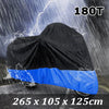 Harley Davidson Dyna Softail Standard FXST Black+Blue Motorcycle Cover