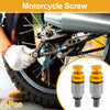 Motorcycle Motorcycle Screw M5x0.8 Fork Air Bleeder Valve Gold Tone 2 x