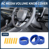 Honda CR-V 3 x Blue Media Volume Switch Knob Cover Ring (2023-2024)