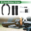 Motorcycle Rubber Black Plaid 7/8" 22mm Hand Grips