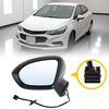 Chevy Cruze Left Side Door Mirror Gloss Black (2016 - 2019)