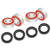 Honda FourTrax 200 TRX200 TRX200D Front Wheel Hub Bearings Seals (1990–1997)