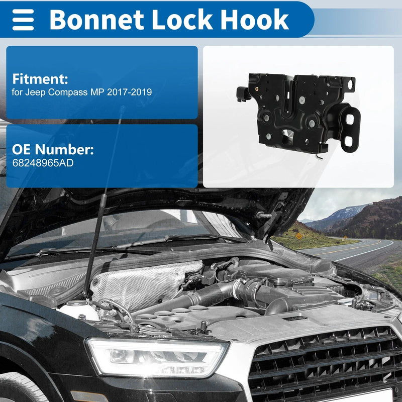 Jeep Compass MP (2017-2019) - 1 x Quality Replacement Hood Latch Assembly