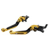 Honda CB599 CB600 CB919 Gold Extendable Brake Clutch Levers (1998-2006)
