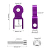 Pair 5cm Universal Motorcycle Rear Shock Absorber Riser Height Extension Purple