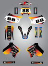 Suzuki RMX 250S (1996-2001) - Sunise Style Decals Custom Sticker Kit