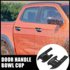 Isuzu D-Max Carbon Fiber Gloss Black Car Door Handle Cups